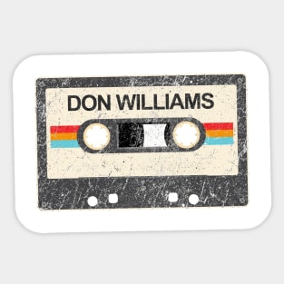 kurniamarga vintage cassette tape Don Williams Sticker